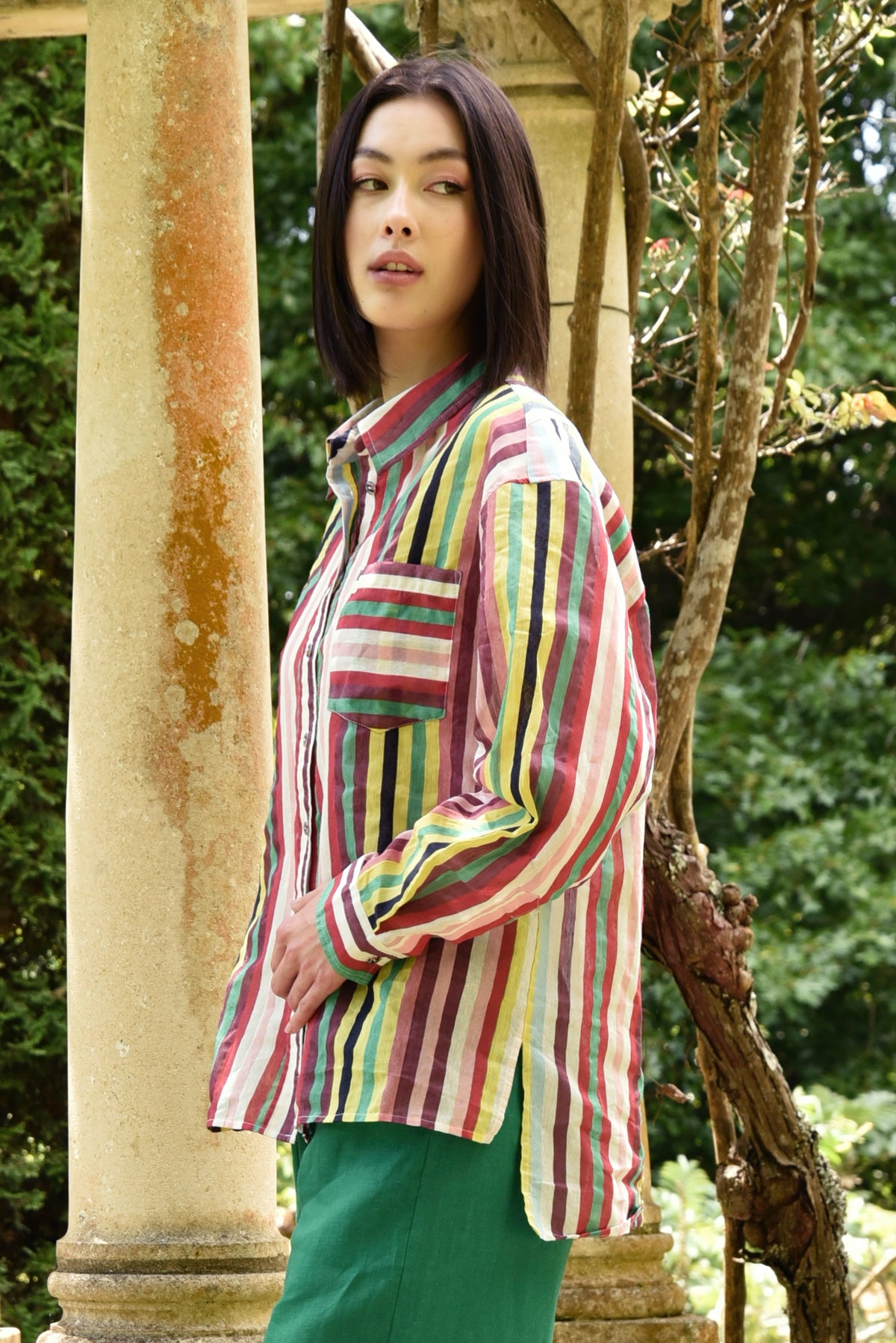 Curate Shirt Vision Shirt - Rainbow's End Stripe