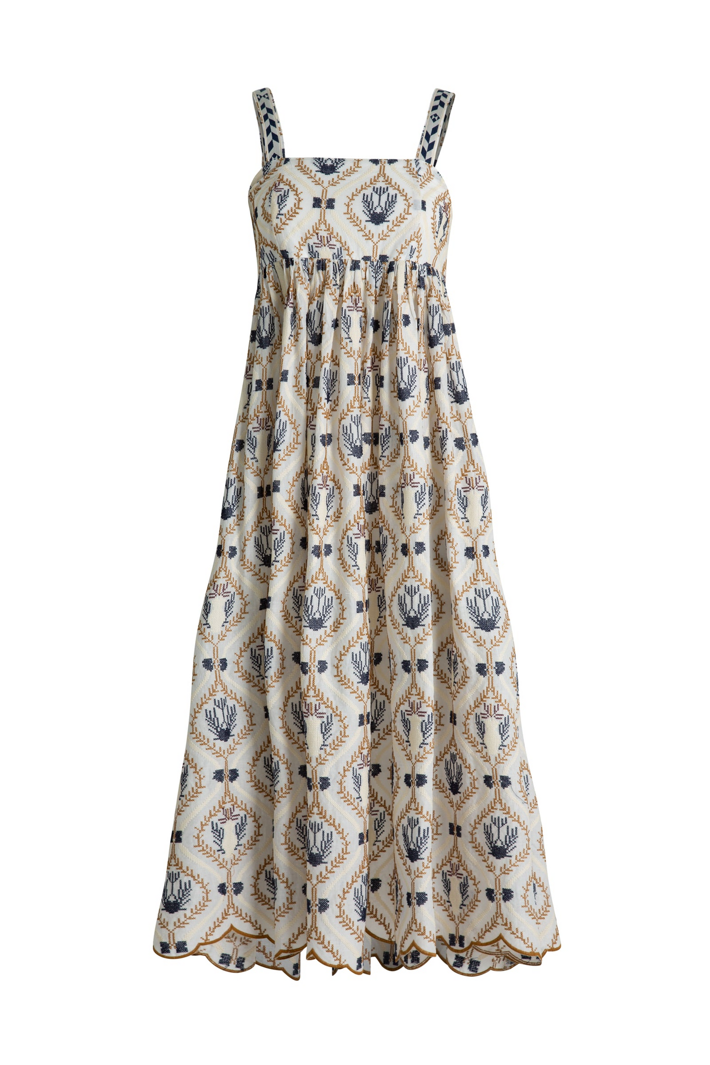 Curate As Real As It Gets Dress - Ivory Embroidery