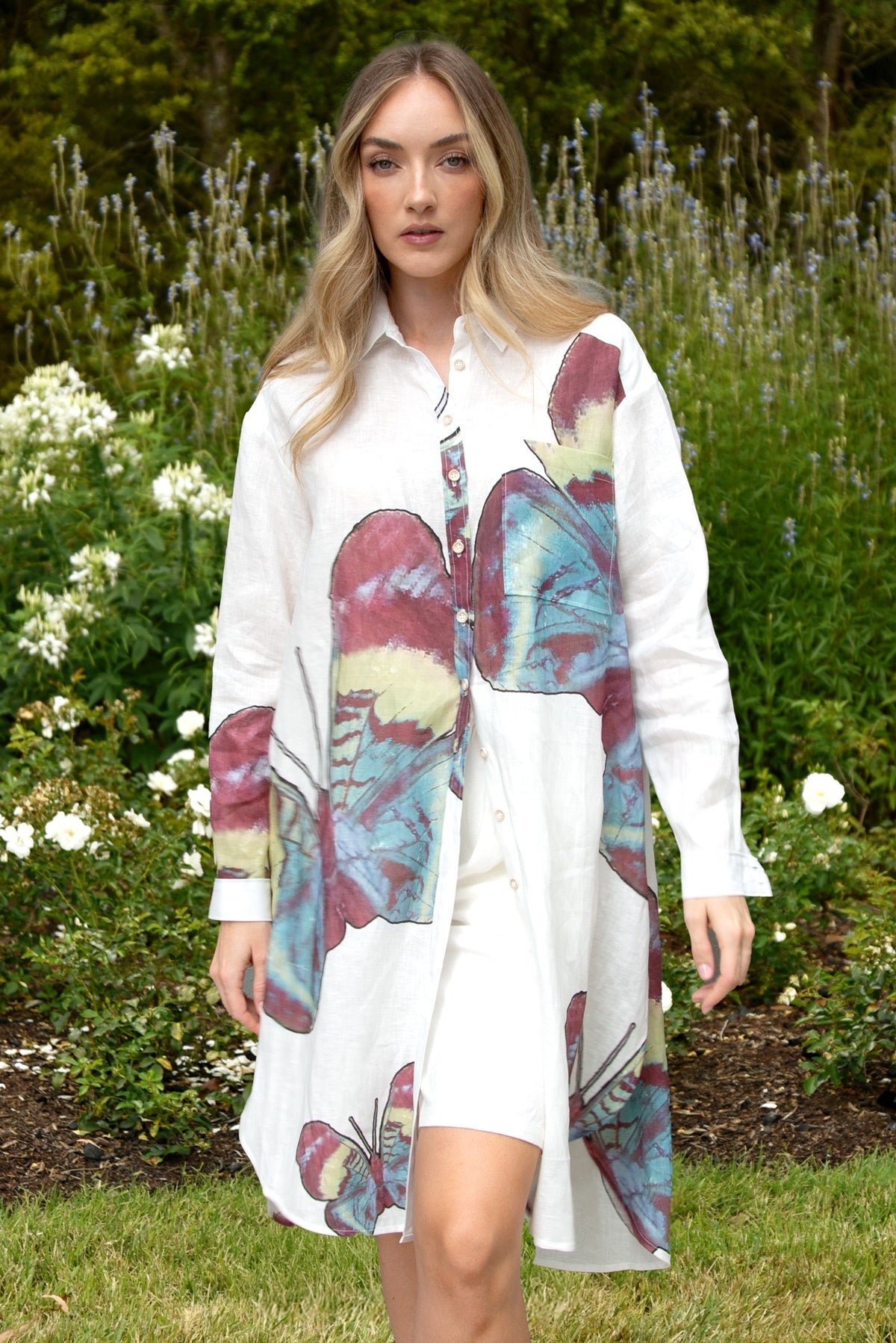 Curate Cutting It Fine Shirt - Wings Of Desire White