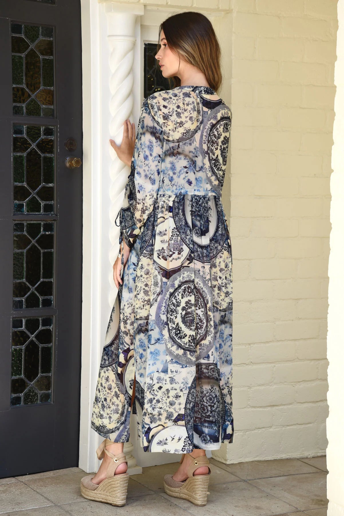 Curate Portrait Mode Dress - Blue Plate