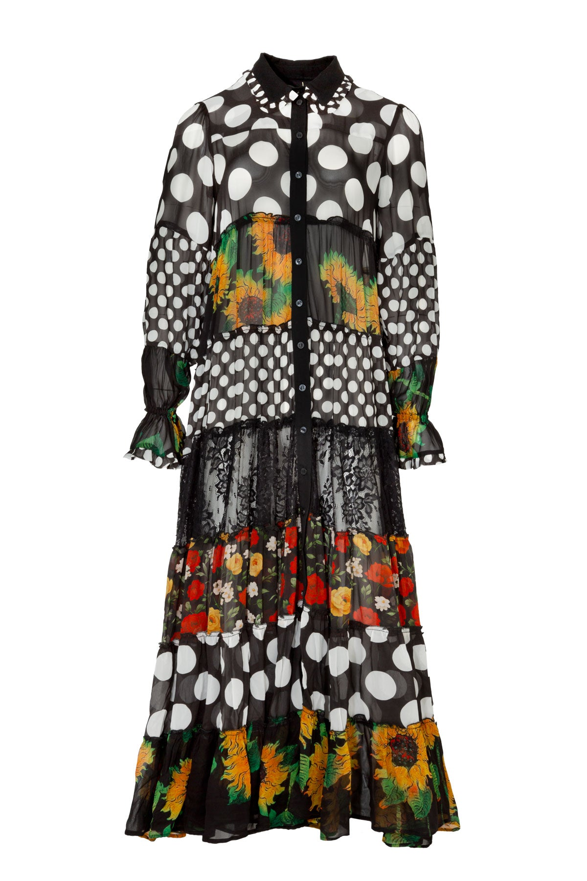 Curate The Tier And Now Dress - Mixed Spot Floral