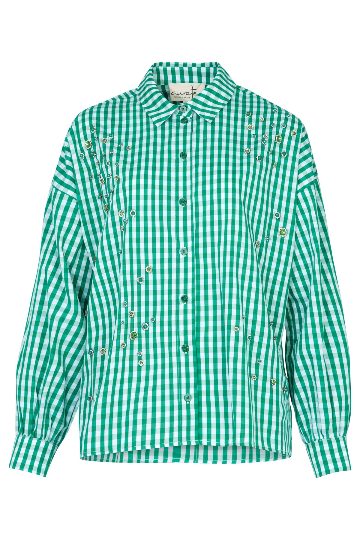 Curate Under The Sun Shirt - Green Gingham