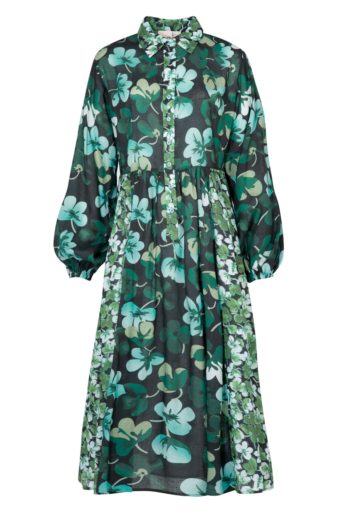 Curate One For The Books Dress - Green Floral