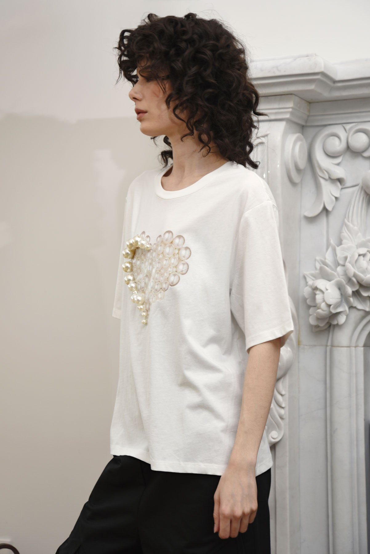 Curate Pearl Up Tee - White