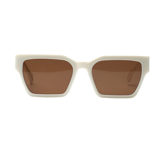 AGE Carnage Sunglasses - Ivory w Brown