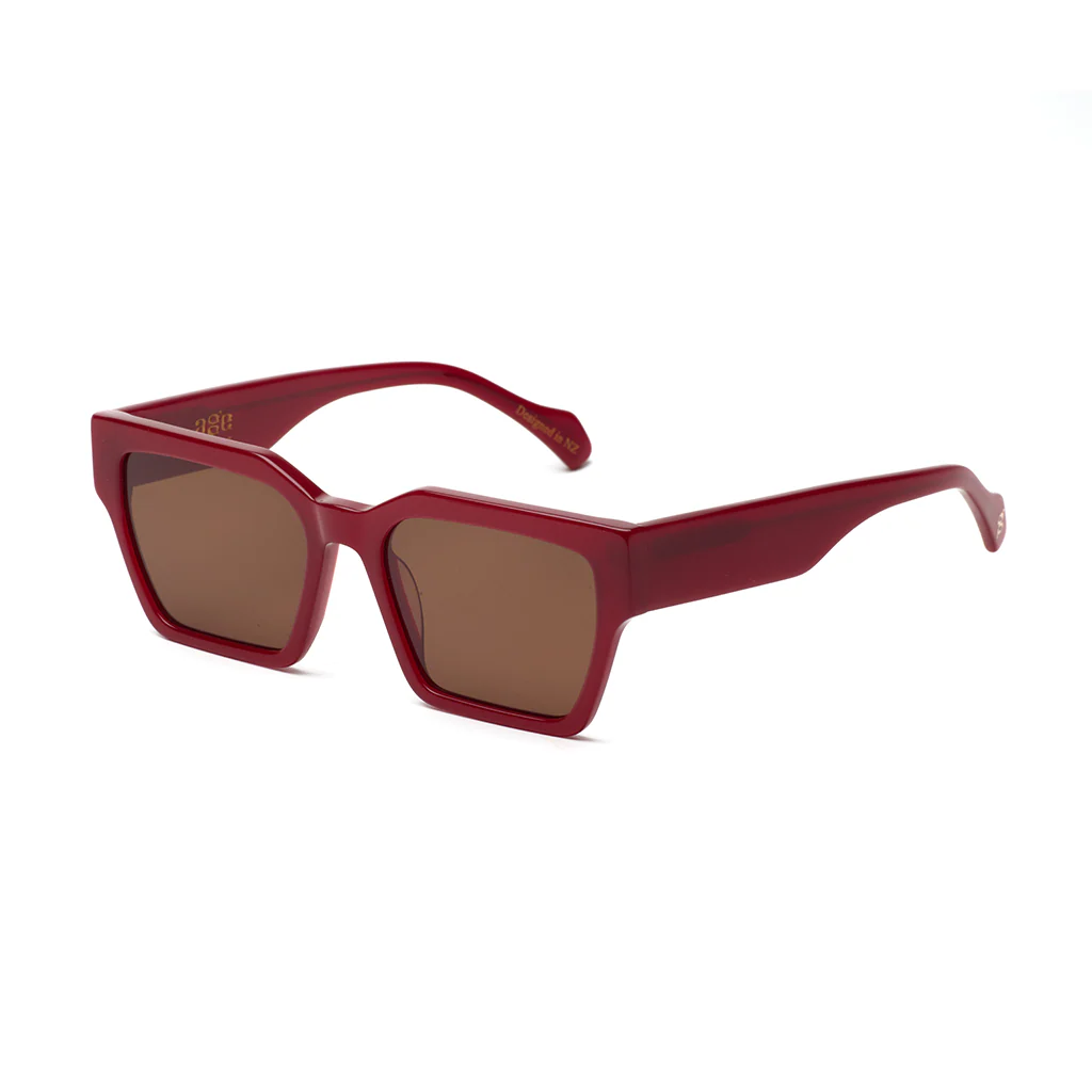 AGE Carnage Sunglasses - Rouge w Brown
