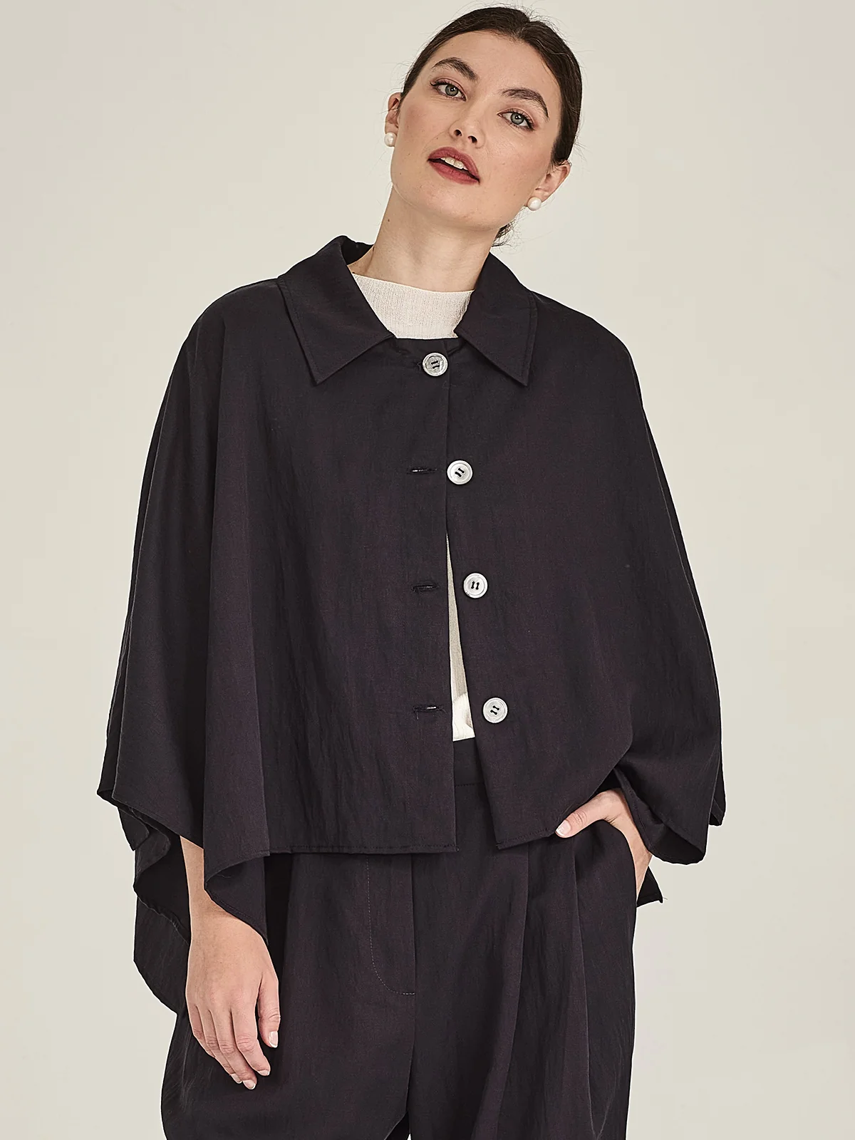 Sills Abby Cape Jacket - Navy