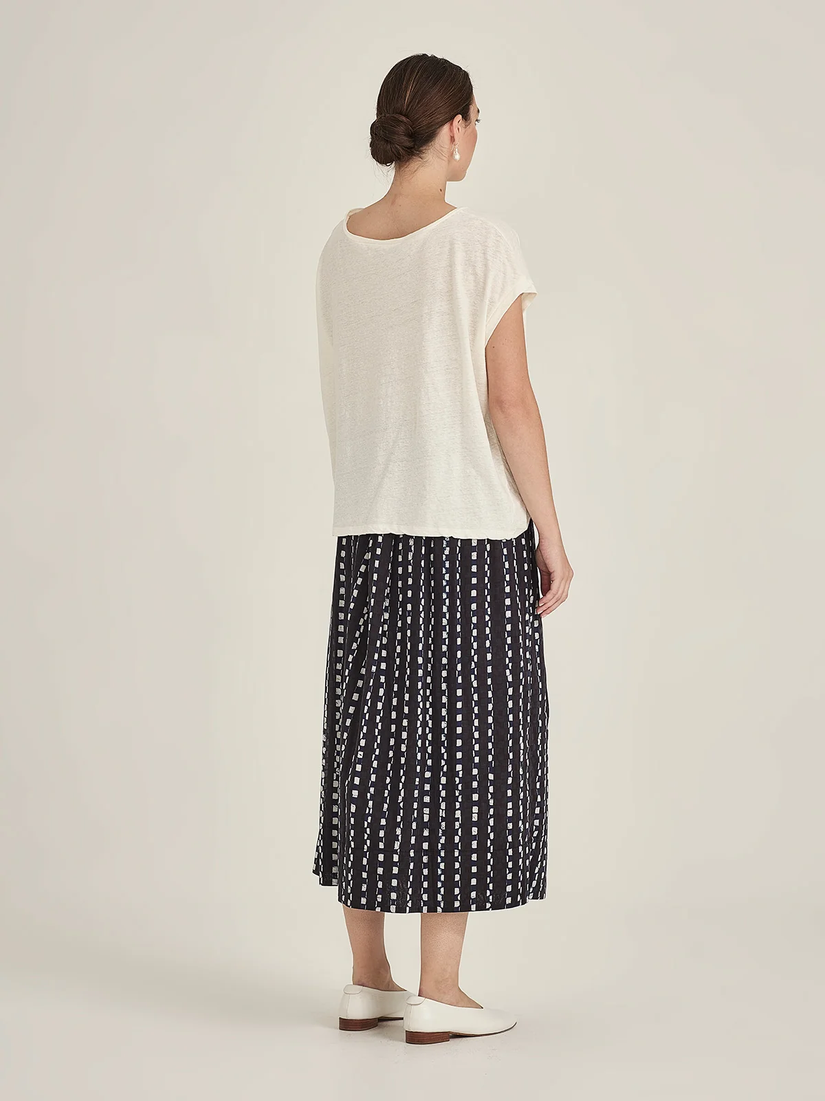 Sills Lani Print Skirt - Navy Print