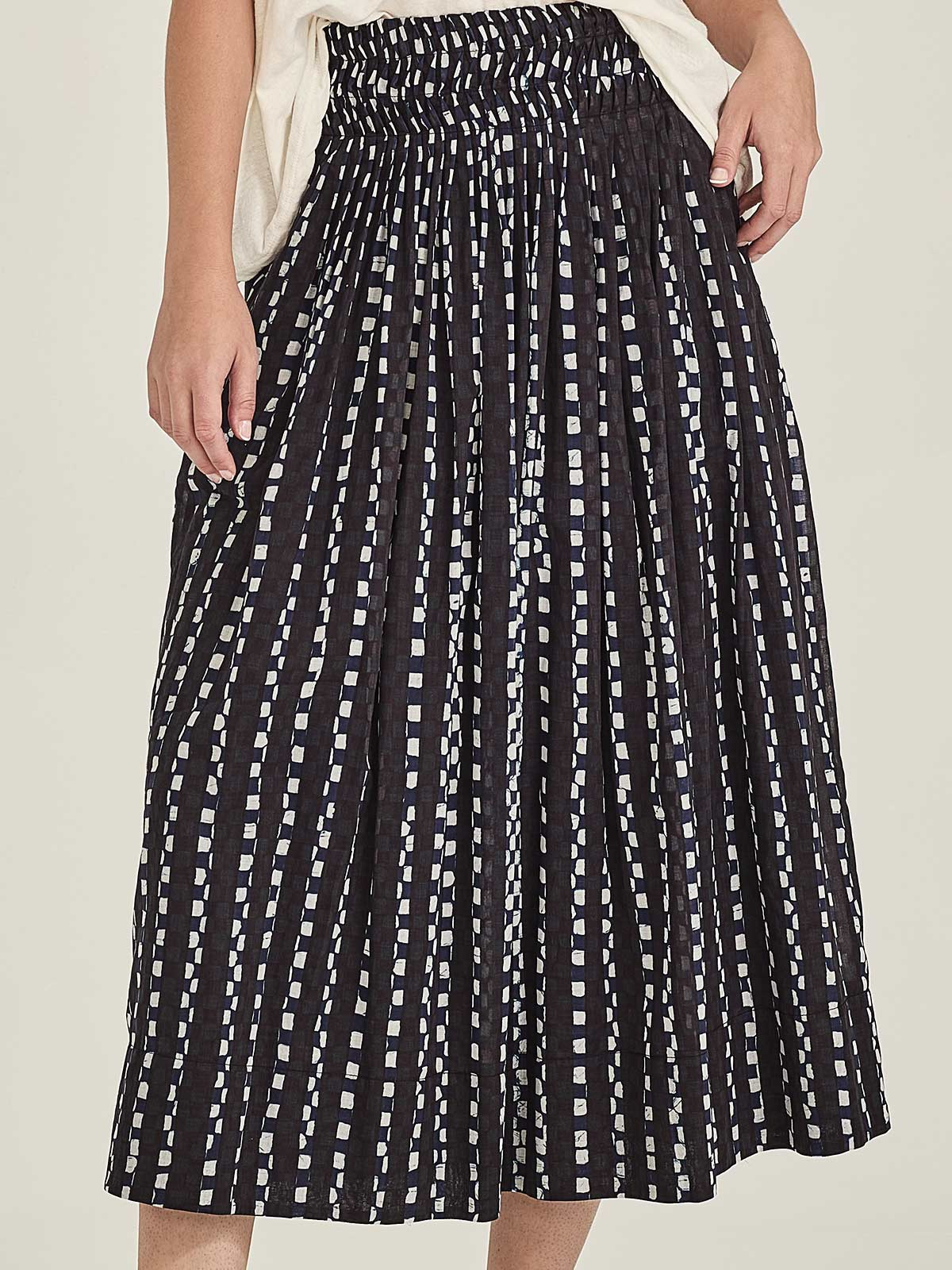 Sills Lani Print Skirt - Navy Print