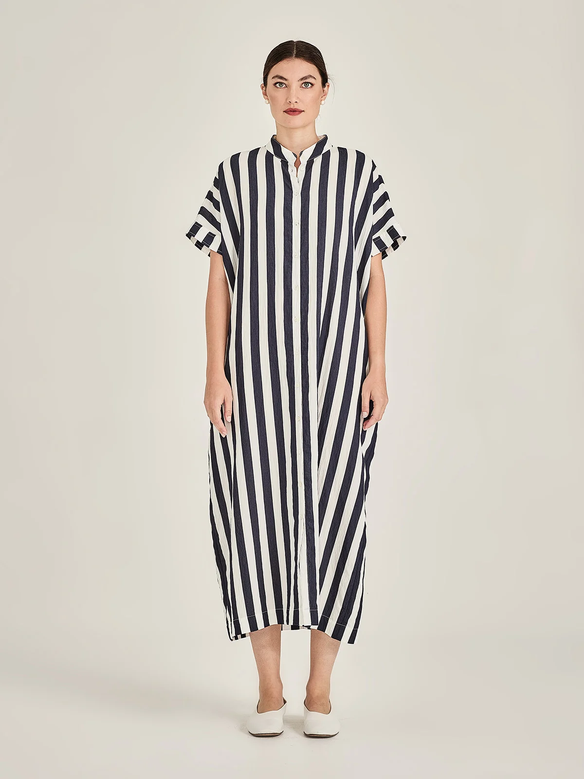 Sills Roberta Striped Dress - Navy Stripe