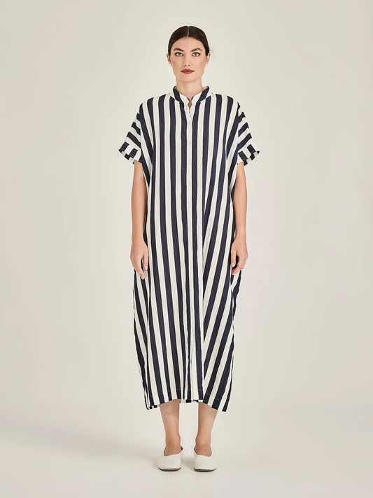 Sills Roberta Striped Dress - Navy Stripe
