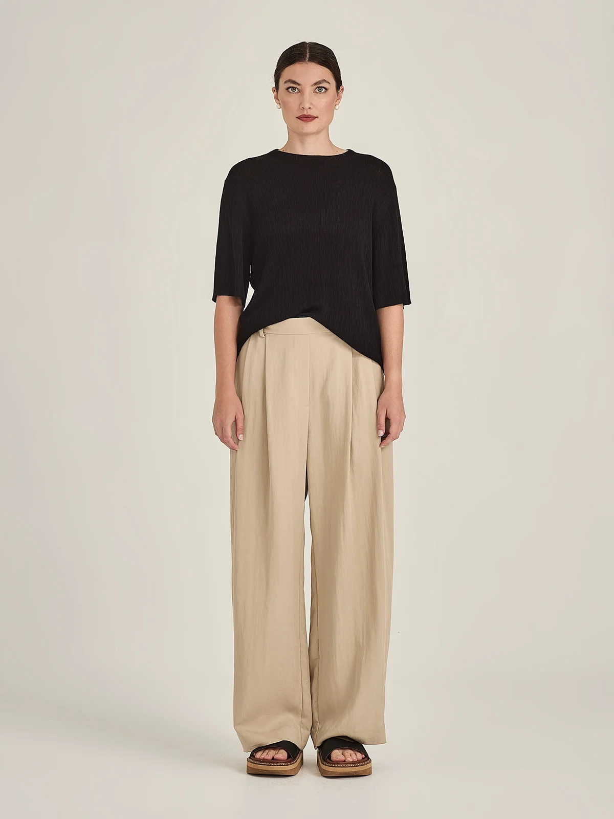 Sills Brodie Pleat Pant - Clay