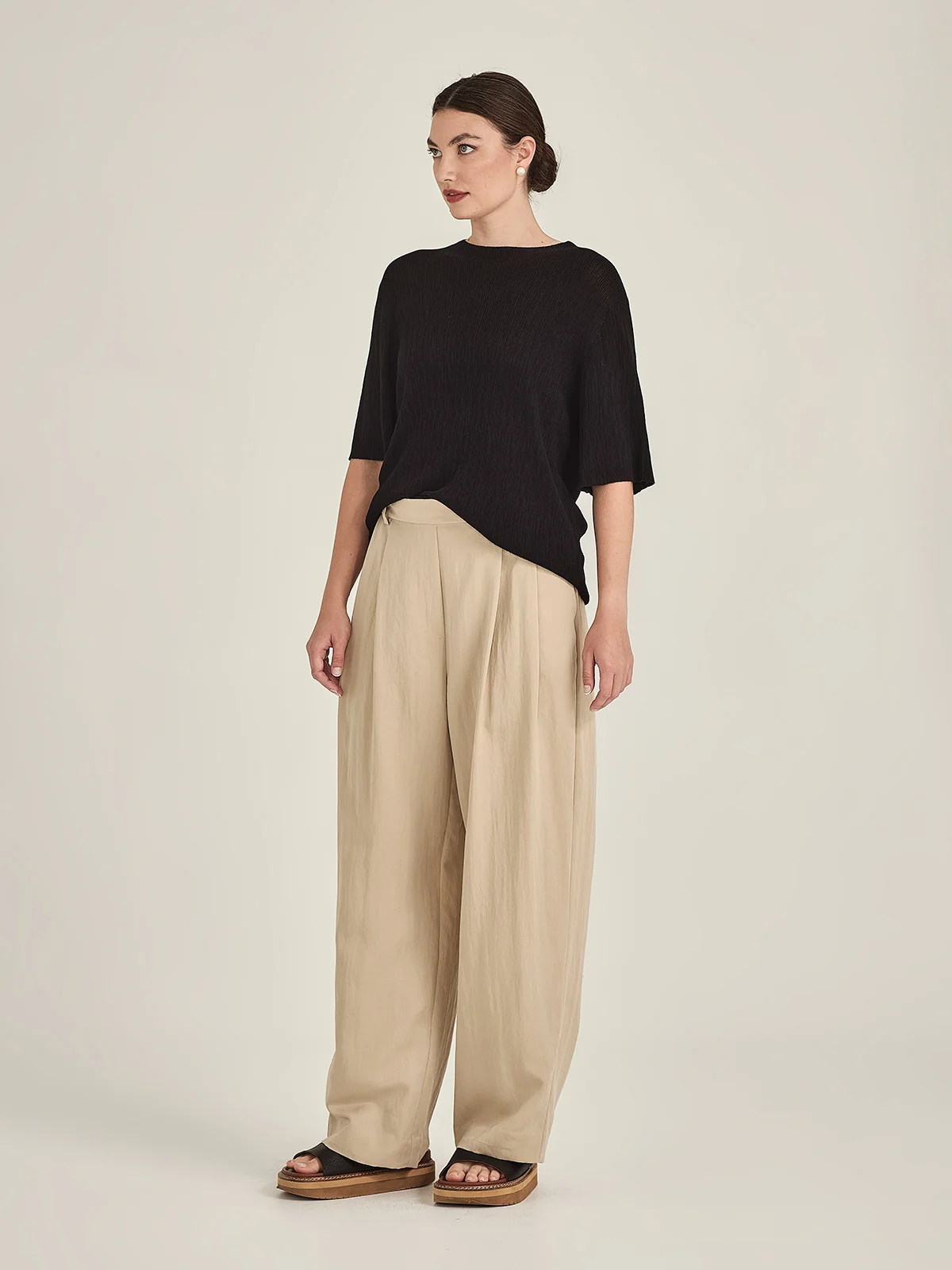 Sills Brodie Pleat Pant - Clay
