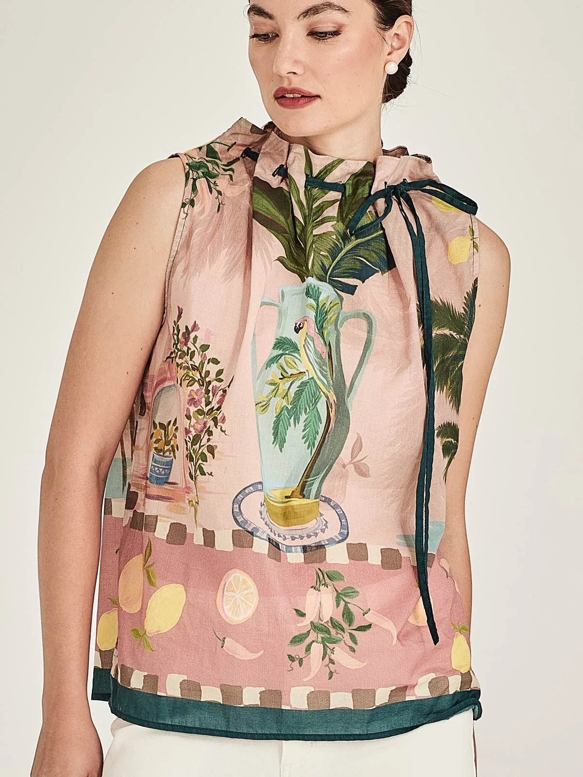 Sills Florine Jasper Top - Green Multi