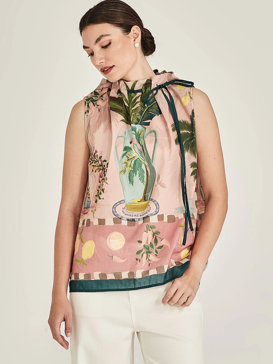 Sills Florine Jasper Top - Green Multi