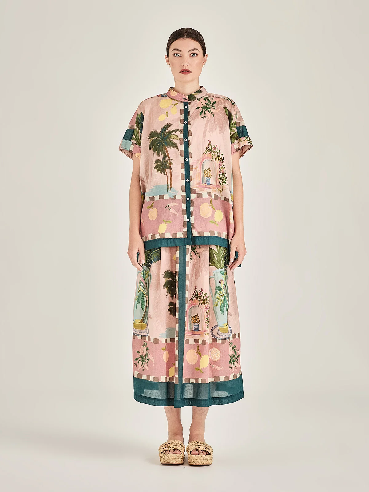 Sills Florine Skirt - Green Multi