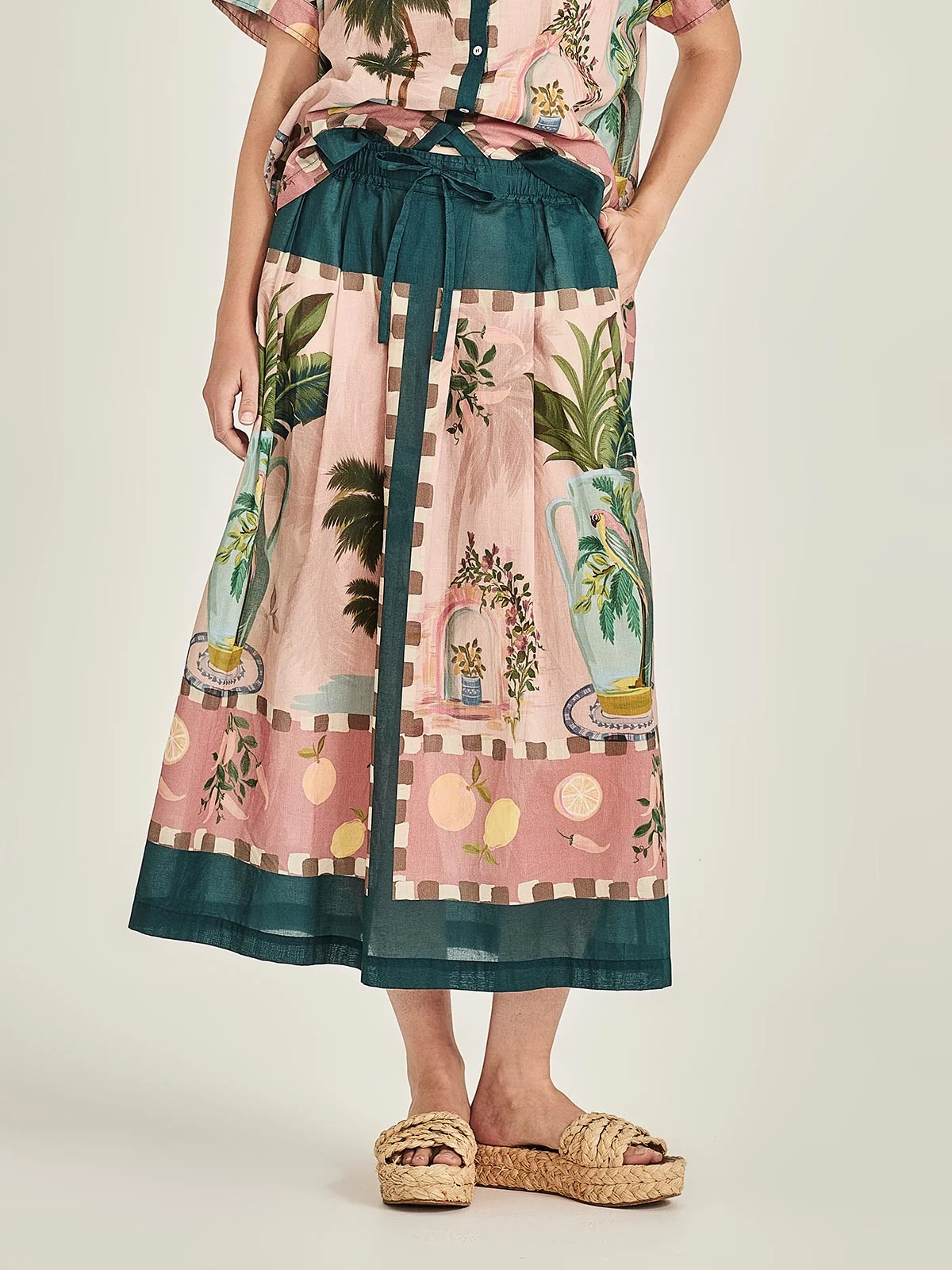 Sills Florine Skirt - Green Multi