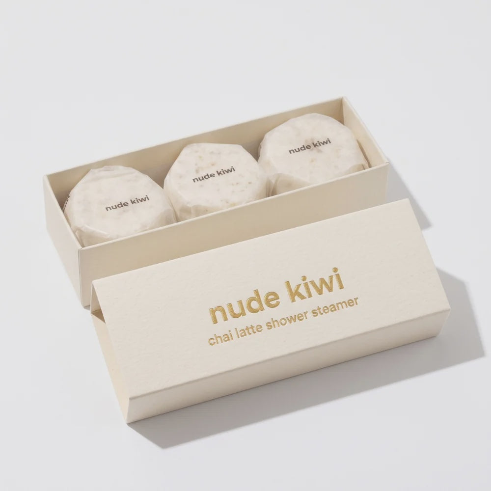 Nude Kiwi Shower Steamer 3pk - Chai Latte