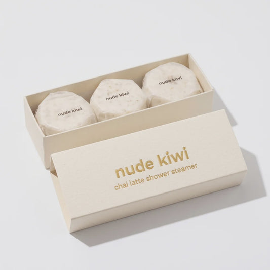 Nude Kiwi Shower Steamer 3pk - Chai Latte
