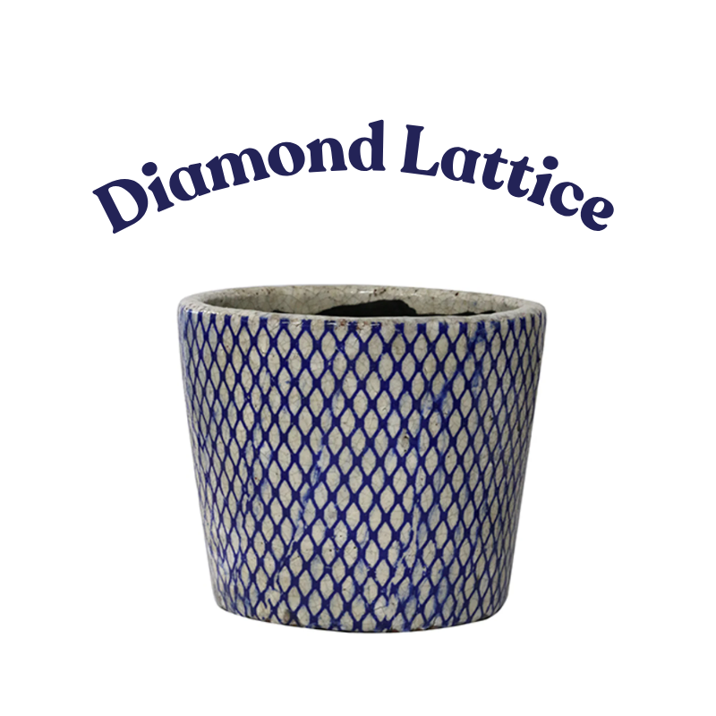 CC Interiors Large Blue & White Planters (Assorted)