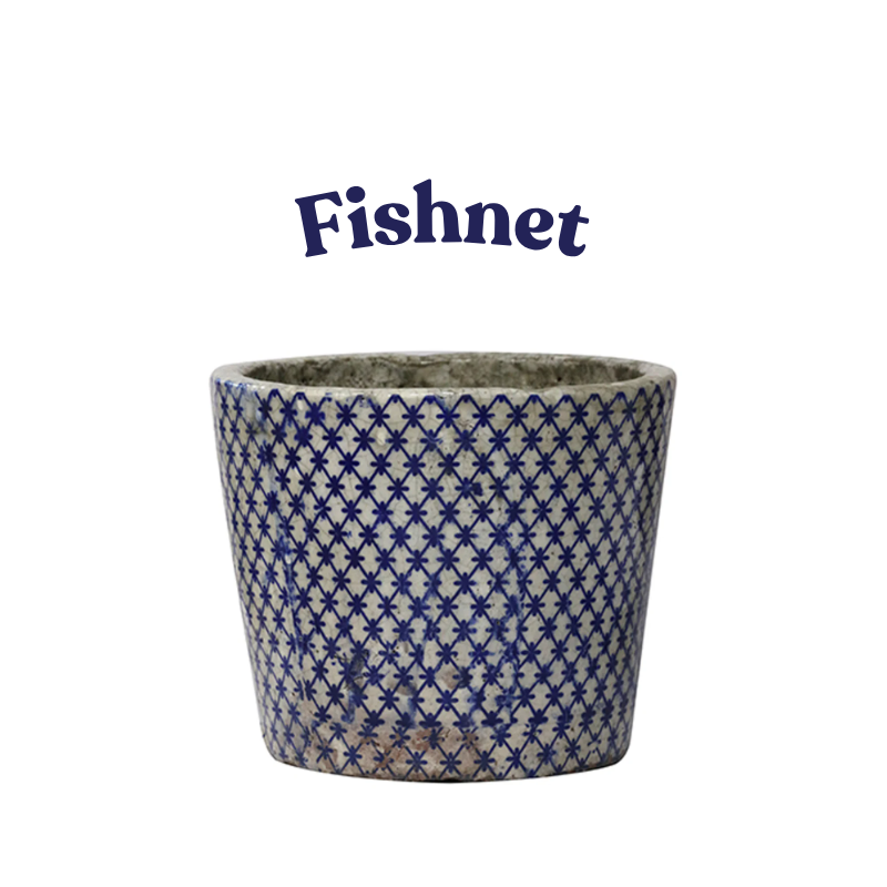 CC Interiors Large Blue & White Planters (Assorted)