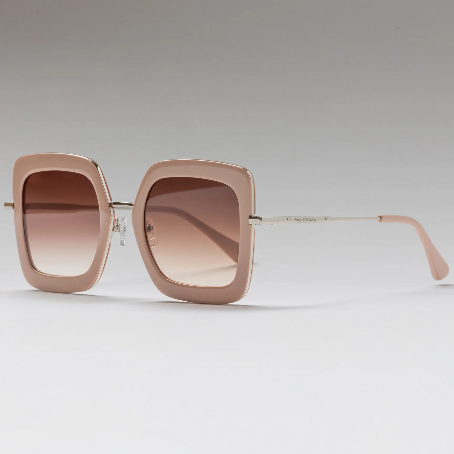 Happy To Sit On Your Face Chloe Sunglasses - Smoked Rose