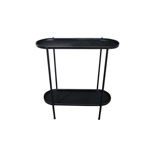 Le Forge Cole Oval Side Table - Black