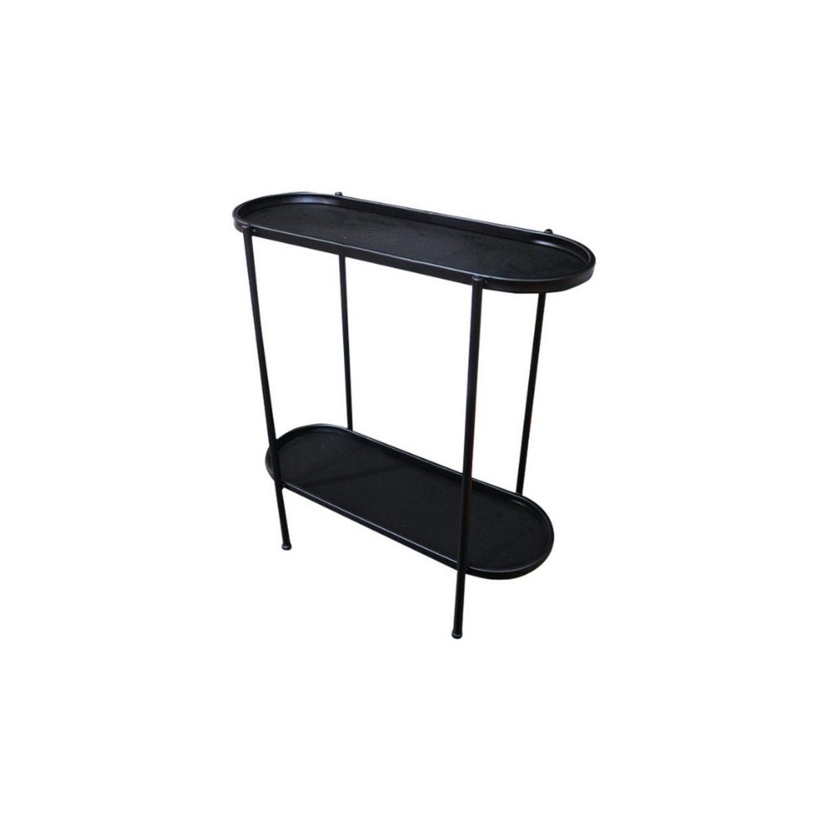 Le Forge Cole Oval Side Table - Black