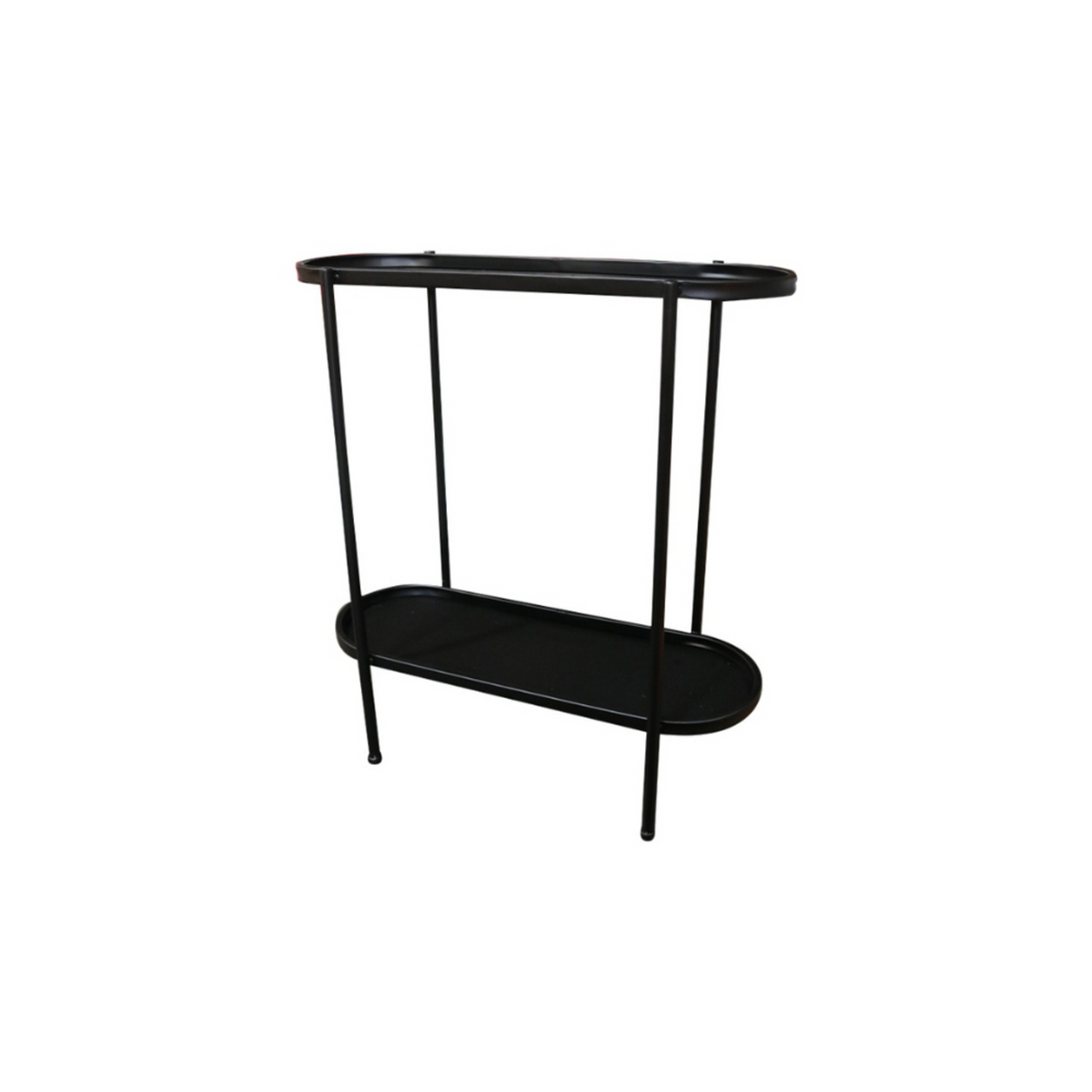 Le Forge Cole Oval Side Table - Black