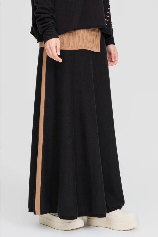 Taylor Complacent Skirt - Black/Toffee