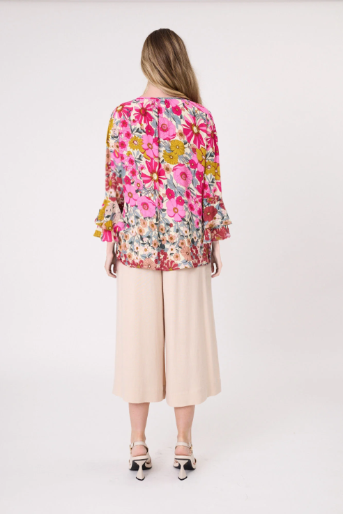 Lemon Tree Contessa Top - Garden Print