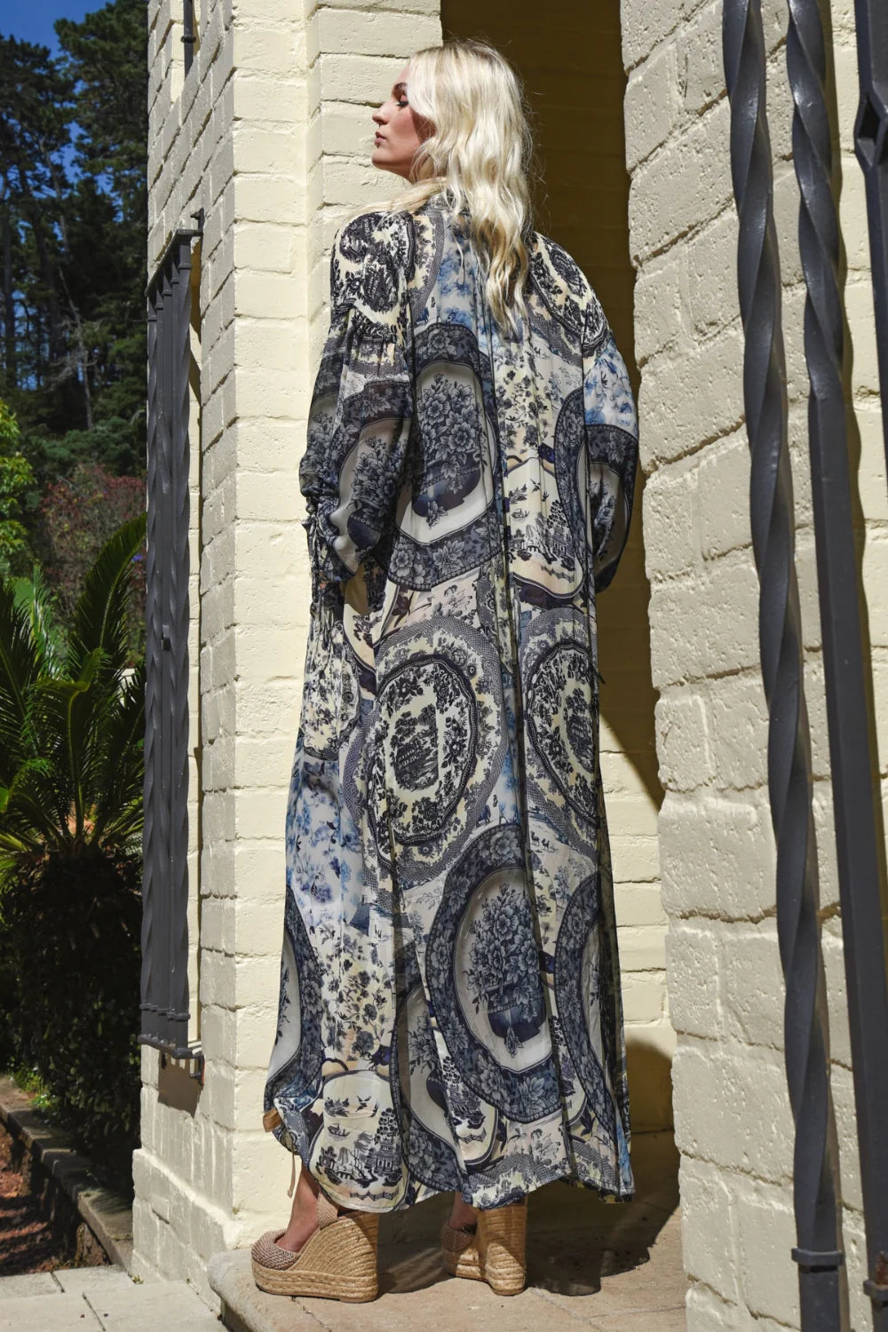 Curate Up Front Dress - Blue Plate