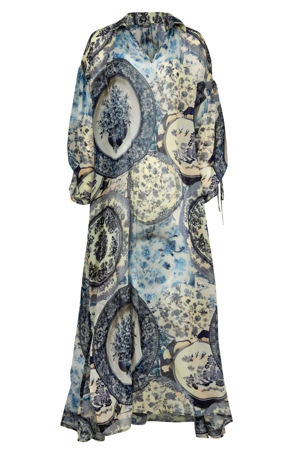 Curate Up Front Dress - Blue Plate