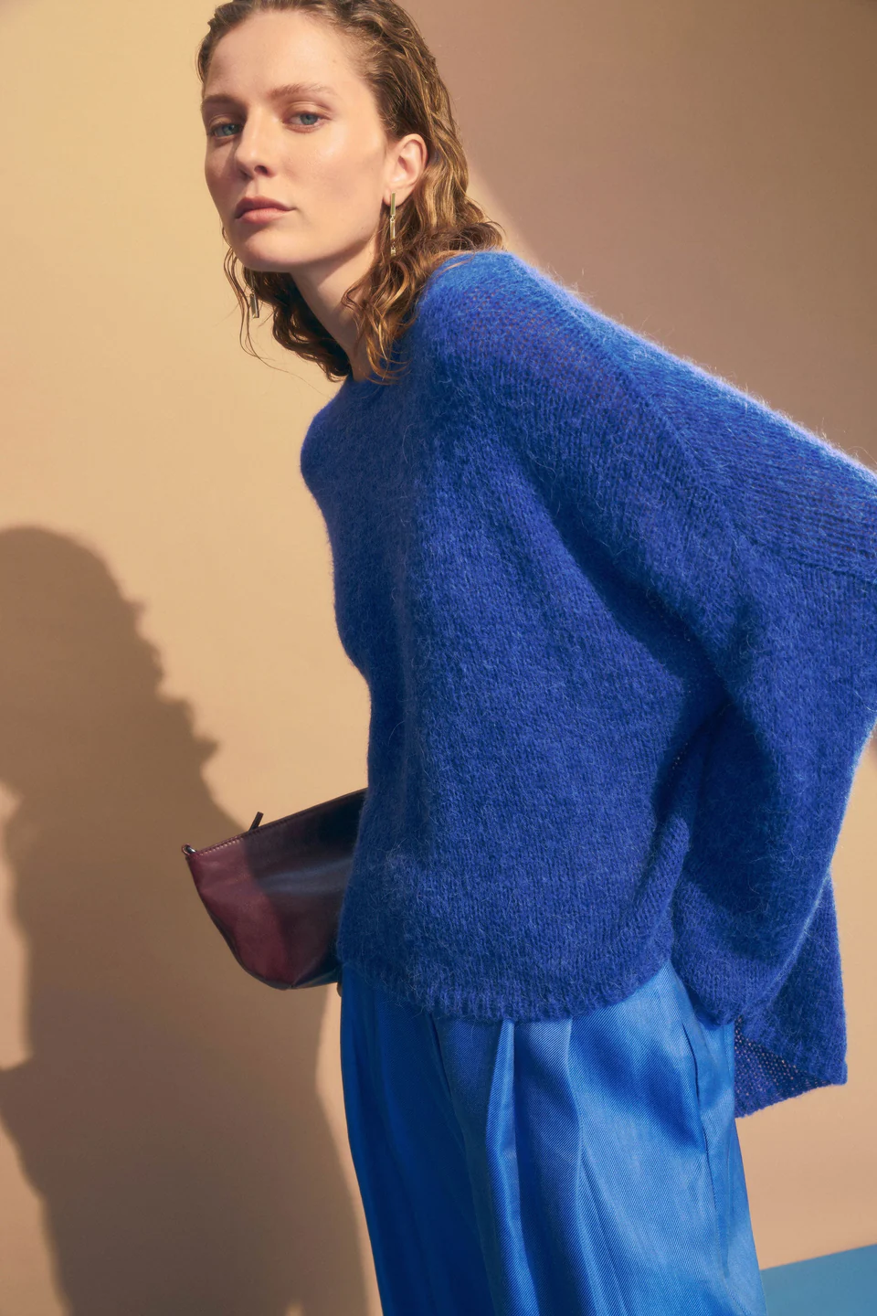 Elk Agna Sweater - Deep Cobalt