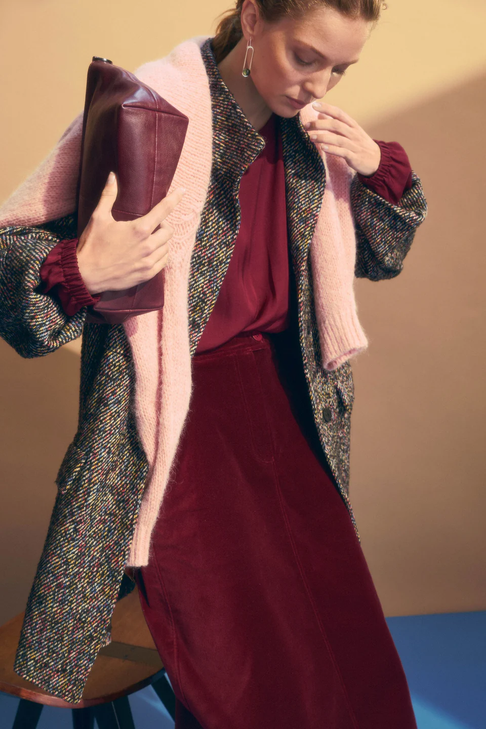 Elk Altes Skirt - Merlot