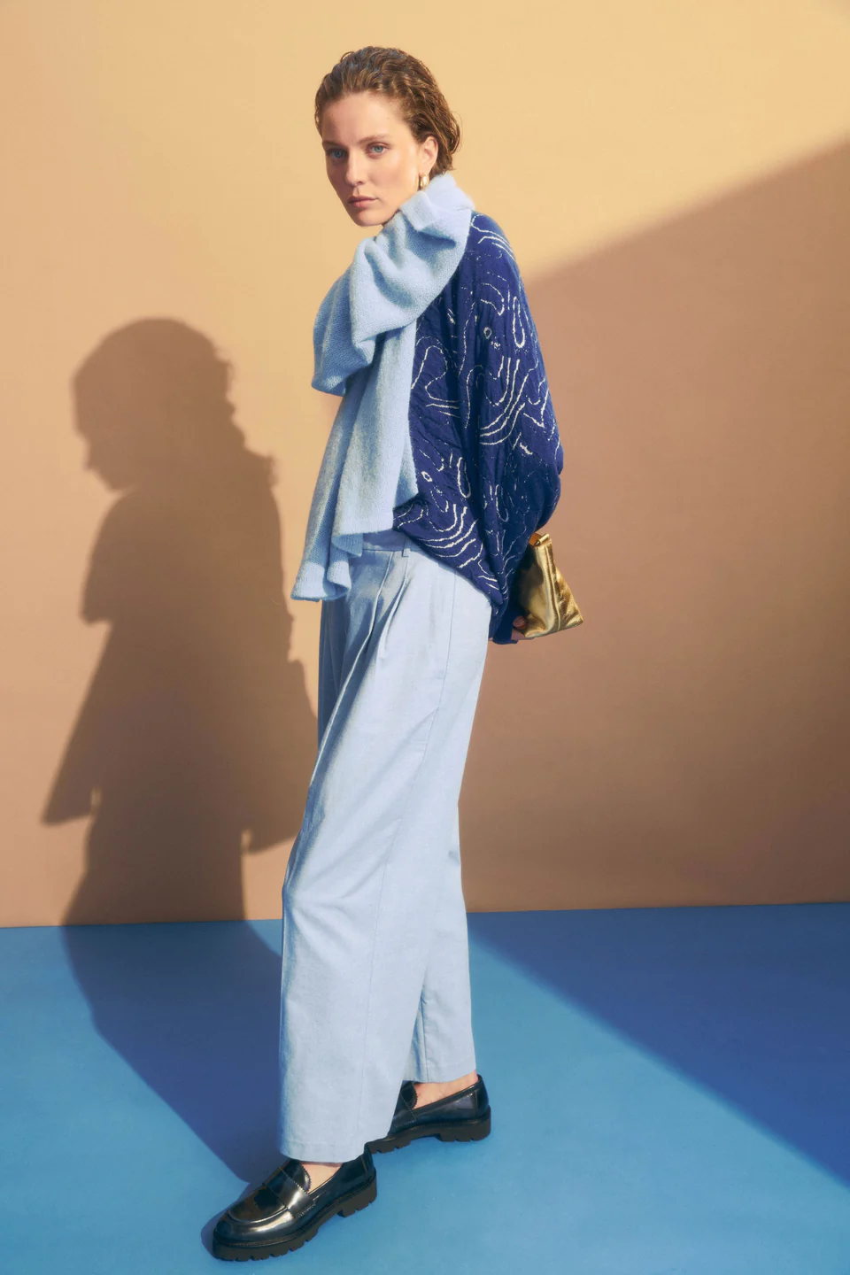 Elk Otillia Sweater - Blue/Silver