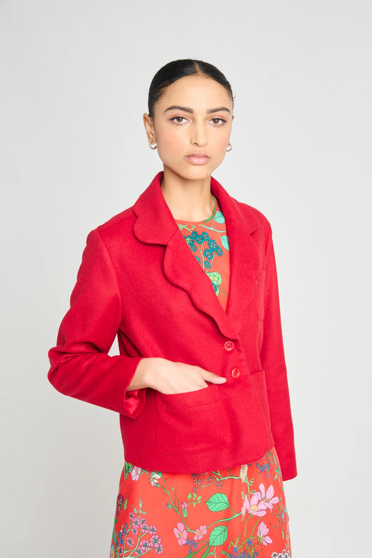 Twenty-Seven Names Reincarnation Blazer - Raspberry