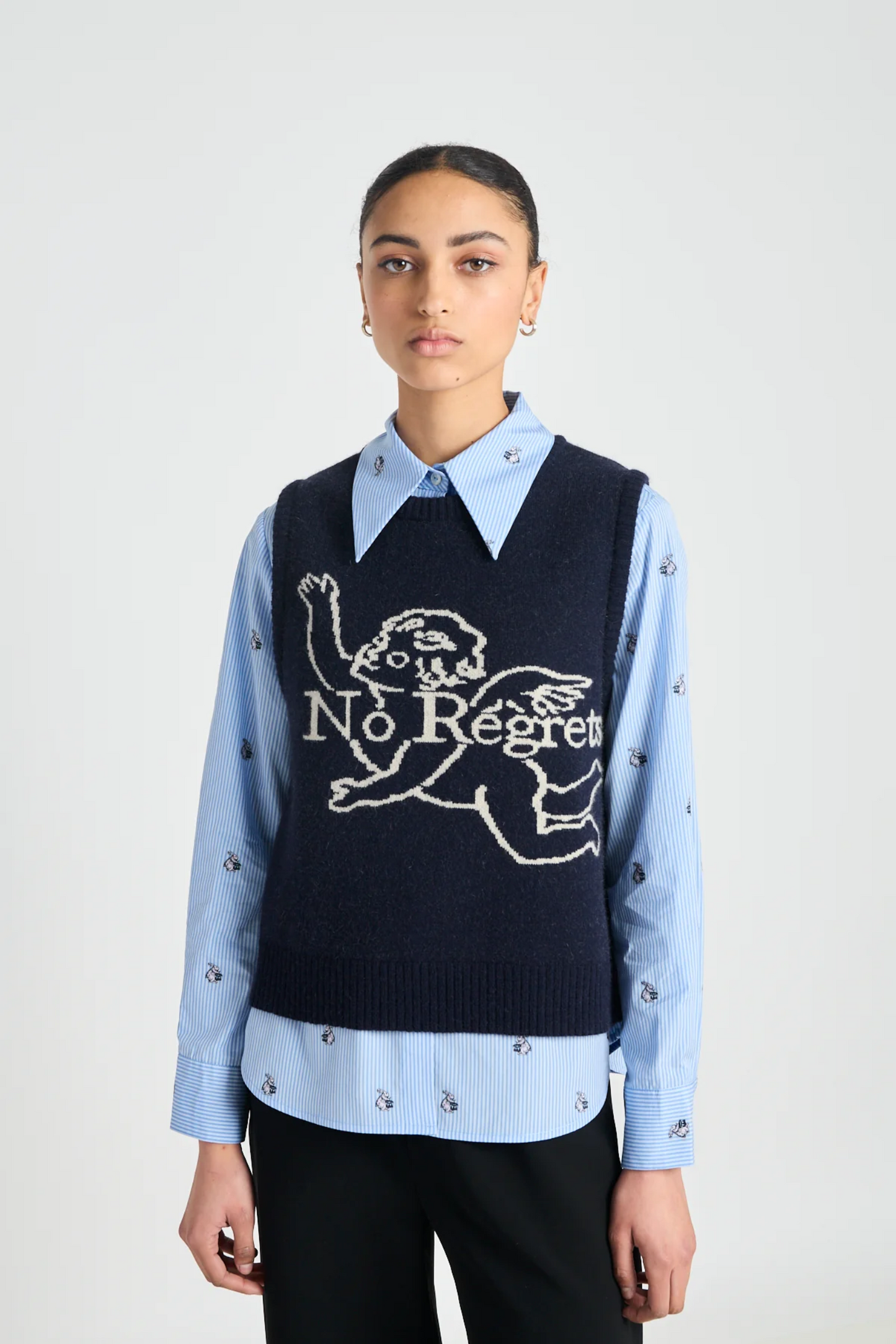 Twenty-Seven Names Deep Kick Vest - Navy
