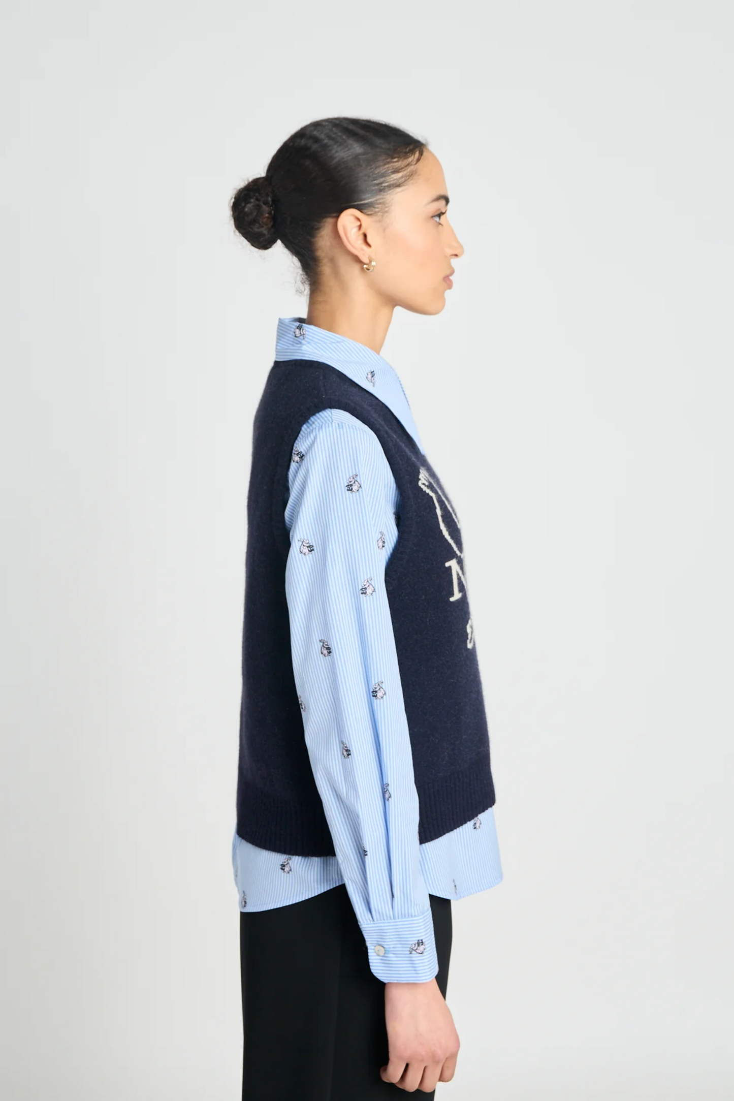 Twenty-Seven Names Deep Kick Vest - Navy