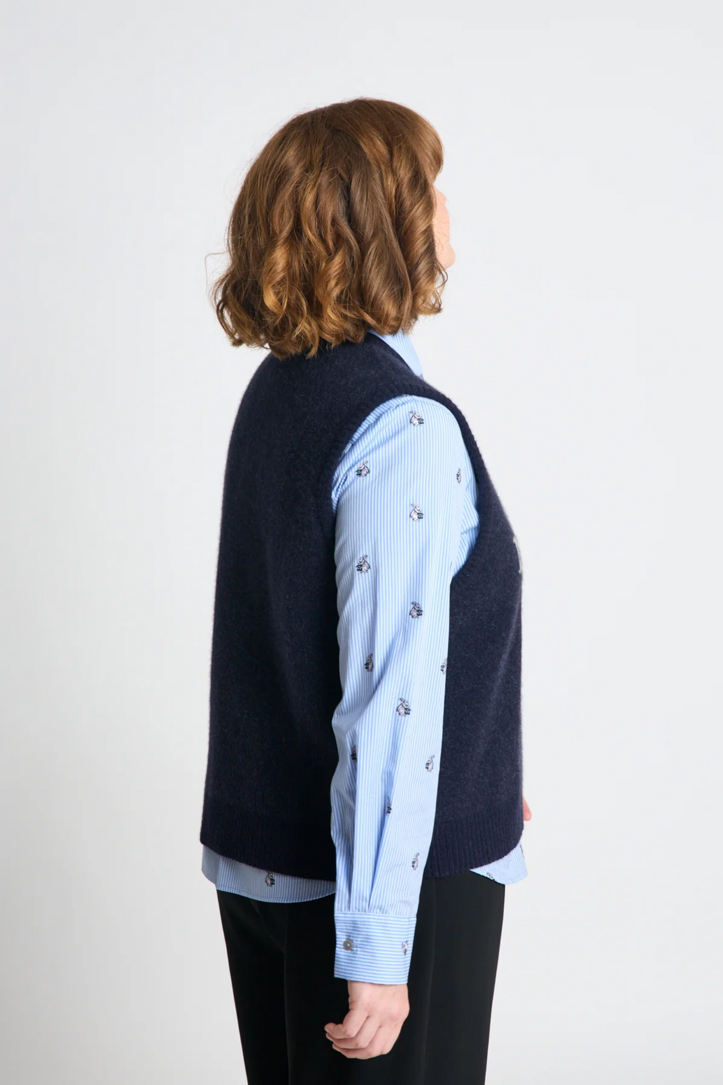 Twenty-Seven Names Deep Kick Vest - Navy