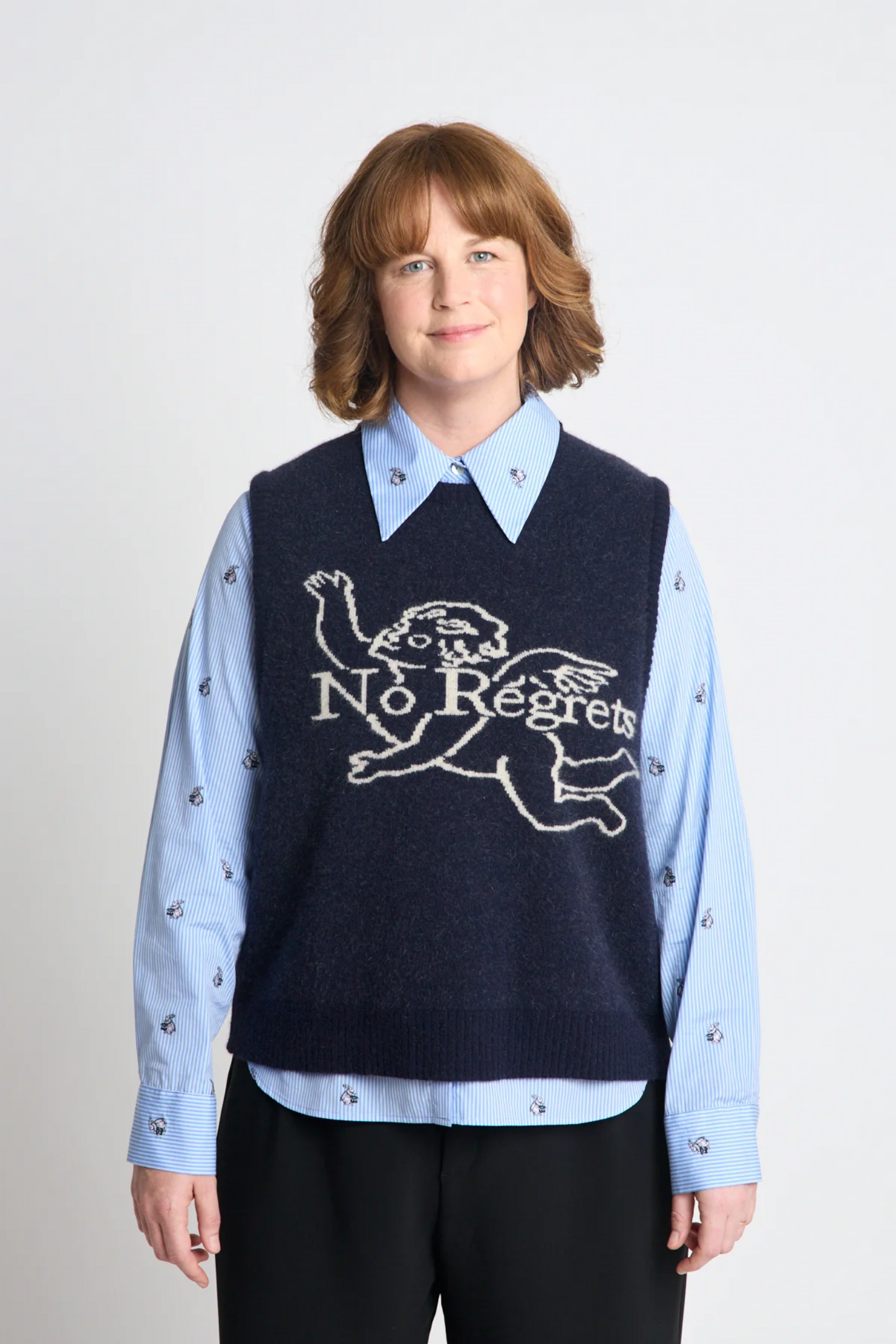 Twenty-Seven Names Deep Kick Vest - Navy