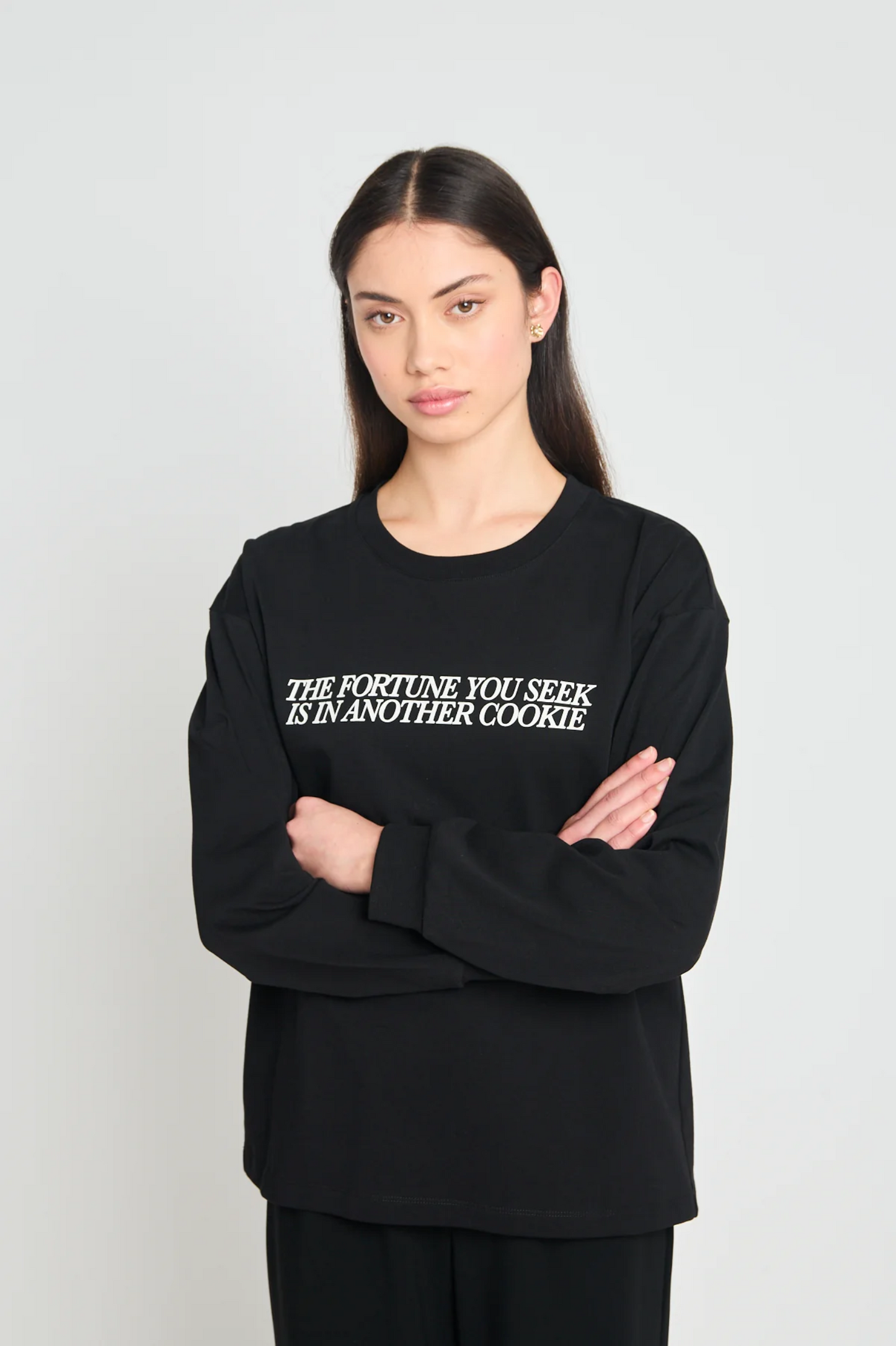 Twenty-Seven Names Takeaways Long-Sleeved Top - Black