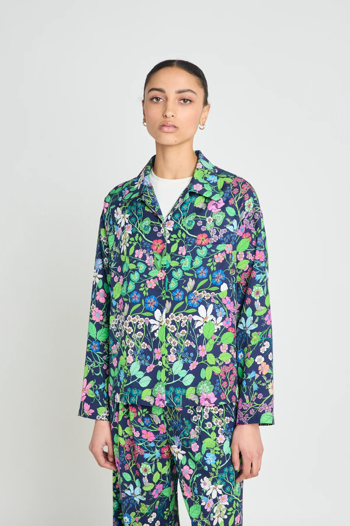 Twenty-Seven Names Expectations Shirt - Navy Floral