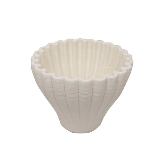 Le Forge 3D Vase 15 - White (DCO-22)