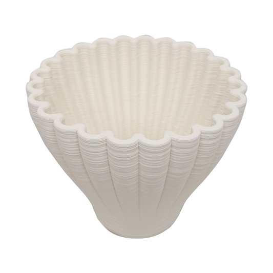 Le Forge 3D Vase 16 - White (DCO-23)