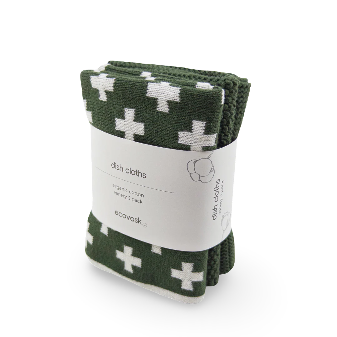 Ecovask Dishcloth Variety 3pk - Forest+