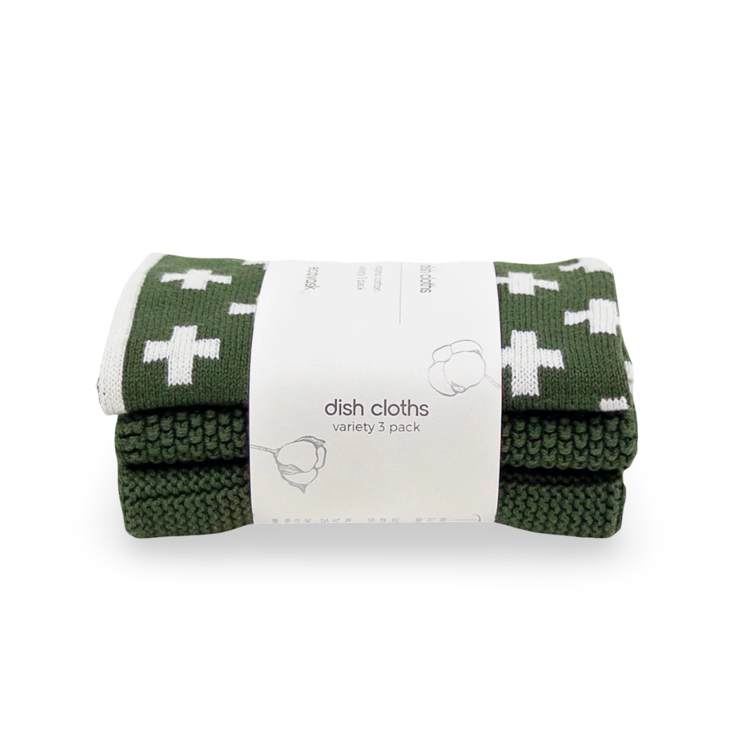 Ecovask Dishcloth Variety 3pk - Forest+