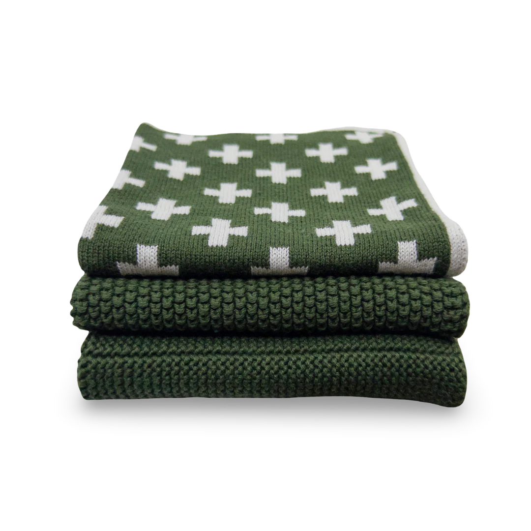 Ecovask Dishcloth Variety 3pk - Forest+