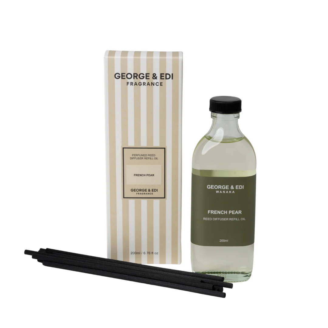 George & Edi Diffuser Refill & Reeds - French Pear