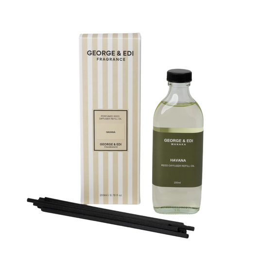 George & Edi Diffuser Refill & Reeds - Havana